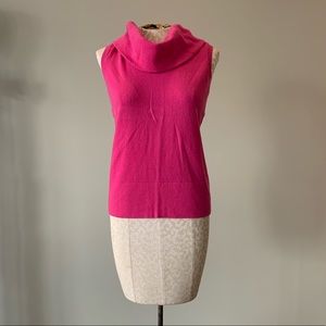 Lafayette 148 Pink Sleeveless Wool Top